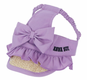 ANNA SUI （アナ スイ） リボン付き麦わらサンバイザー パープル