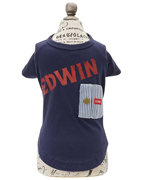 デニムポケットビッグロゴＴ ネイビー