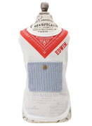 バンダナプリントクールメッシュタンク レッド