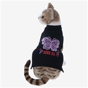 ANNA SUI（アナスイ） 保温性のある 猫用 ミニ丈タンク ﾌﾞﾗｯｸ M