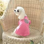 LAURA ASHLEY ドッグシャツ ピンク 5L