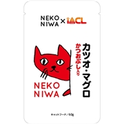 イトウ＆カンパニー NEKONIWA 猫パウチ カツオ・マグロ かつおぶし入り 60g