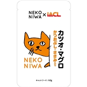 イトウ＆カンパニー NEKONIWA 猫パウチ カツオ・マグロ かつおぶし・ささみ入り 60g