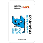 イトウ＆カンパニー NEKONIWA 猫パウチ カツオ・マグロ かつおぶし・しらす入り 60g