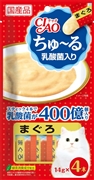 ちゅーる乳酸菌入りまぐろ１４ｇ×４本 定価：228円（税込）