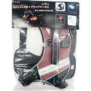 ＬＥＤリフレクティブウェア ハーネス Ｍ レッド