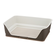 リッチェル お掃除簡単ステップ 壁付 トイレ ワイド  ダークブラウン