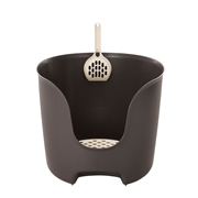 リッチェル Lapule ラプレ 壁高ネコトイレ ダークグレー