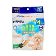 ジェックス ピュアクリスタル 軟水化フィルター 全円タイプ 下部尿路ケアに 犬用 お徳用 4個入