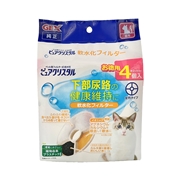 ジェックス ピュアクリスタル 猫用 下部尿路ケア 軟水化フィルター 全円タイプ お徳用 4個入