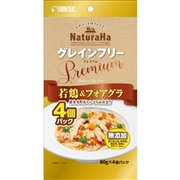 マルカン・サンライズ ナチュラハ グレインフリー Premium 若鶏＆フォアグラ 緑黄色野菜入り・とろみ仕立て 4個