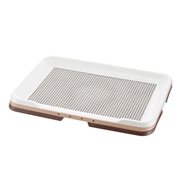 リッチェル お掃除簡単ステップ トレー ワイド ダークブラウン