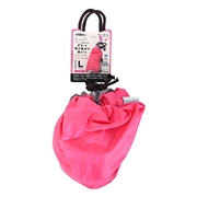 ドギーマンハヤシ Chiccha！ パパッと着られる ポケット寒さ風よけ雨コート L ピンク