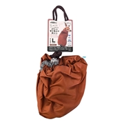 ドギーマンハヤシ Chiccha！ パパッと着られる ポケット寒さ風よけ雨コート L ブラウン