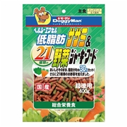 ドギーマンハヤシ 国産 ヘルシーエクセル 低脂肪 ササミ＆21種類の野菜ジャーキーフード 超徳用 400g