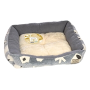 ドギーマンハヤシ あったかプラス スクエアベッドM ふゆじかん 夜のぬくもり