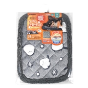 ドギーマンハヤシ 電気のいらない 暖か、ほこほこ保温マット SS もふもふシマエナガ