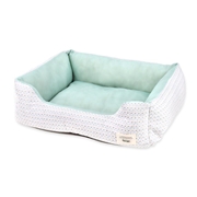 Homey クールニットスクエアベッド M スモーキーグリーン