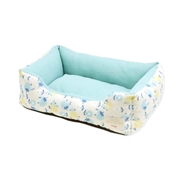 ペットプロジャパン Homey レトロフルーツスクエアベッド S スモーキーブルー