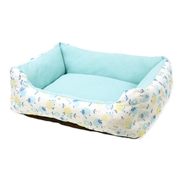 ペットプロジャパン Homey レトロフルーツスクエアベッド M スモーキーブルー