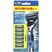 ジレット　プログライドエアー電動ホルダー　替刃　６個