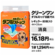 シーズイシハラ クリーンワン 消臭炭シート ダブルストップ  抗菌プラス レギュラー 80枚