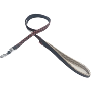 アース・ペット ターキー ハンドラー エブリデイ ソフト引ひも チェックデニム 中型犬用 黒