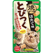 とびつく焼かつおほたて味２５ｇ 定価：143円（税込）