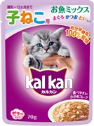 ＫＷＰ７５カルカンＰ子猫お魚ミックス鯛７０ｇ 定価：88円（税込）