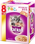 ＫＭＰ７６カルカンＰ子猫かにかま７０ｇ×８Ｐ 定価：548円（税込）