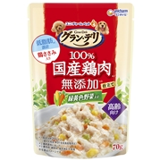 グラン・デリ無添加鶏ささみ高齢犬野菜７０ｇ 定価：107円（税込）