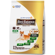 ベストバランス柴犬用２．７ｋｇ 定価：1,518円（税込）