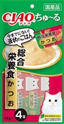 ちゅ～る総合栄養食かつお１４ｇ４本 定価：228円（税込）