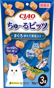 ちゅ－るビッツ鮪帆立貝柱１２ｇ３袋 定価：217円（税込）