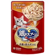 銀のスプーンパウチささみ６０ｇ 定価：129円（税込）