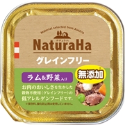 ナチュラハグレインフリーラム＆野菜１００ｇ 定価：140円（税込）