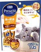 コンボＣプレゼント猫おやつ歯口お肉味４２ｇ 定価：239円（税込）