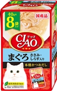 チャオパウチまぐろしらす入り４０ｇ８袋 定価：657円（税込）