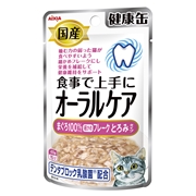 国産健康缶Ｐオーラルケアまぐろとろみ４０ｇ 定価：107円（税込）