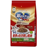 銀のスプーン贅沢旨味吐戻軽減フード８００ｇ 定価：968円（税込）