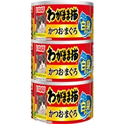 わがまま猫白身のせ鰹鮪１４０ｇ×３缶 定価250円