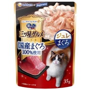 三ツ星グルメパウチ国産ジュレまぐろ３５ｇ 定価：140円（税込）