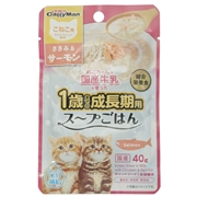 猫用国産牛乳ごはんササミ＆サーモン子猫 定価：107円（税込）