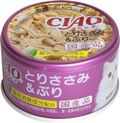 ＣＩＡＯホワイティささみ＆ぶり８５ｇ 定価：162円（税込）