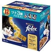 フィリックス成猫ツナ３種バラエティ 定価：745円（税込）