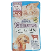 １３歳犬用国産牛乳ごはんビーフ野菜８０ｇ 定価107円