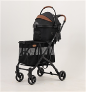 ペットカー 3色 ダブル　ブラック