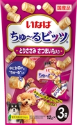 ちゅ－るビッツ鶏ささみさつまいも入12g3袋　　定価：275円(税込)