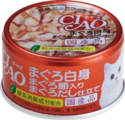 チャオまぐろ白身　まぐろ節入８５ｇ　Ａ－８７　　定価：184円(税込)