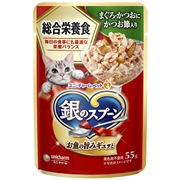 銀スプP総合栄養食まぐろ・かつお節55g　　定価：140円(税込)